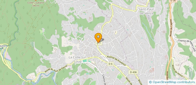 localisation de l'entreprise SCI ALLEGRES  LA COLLE SUR LOUP