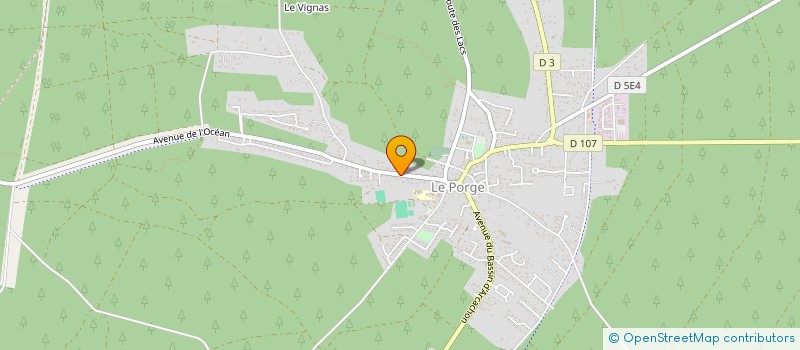 localisation de l'entreprise SCI ALLEGRIA à LE PORGE