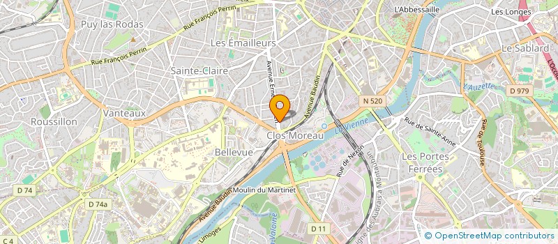localisation de l'entreprise SCI ALLERGMAG à LIMOGES