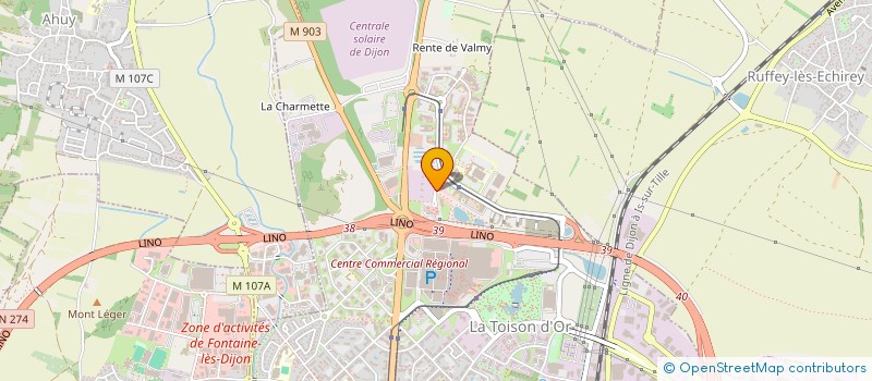 localisation de l'entreprise SCI ALLERGOLOGIE VALMY à DIJON