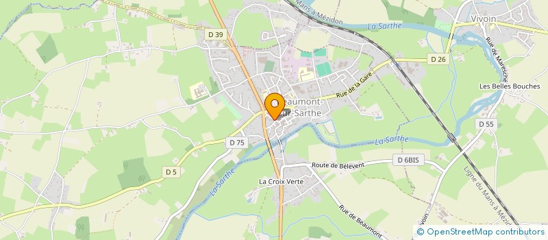 localisation de l'entreprise SCI ALLERO  BEAUMONT-SUR-SARTHE