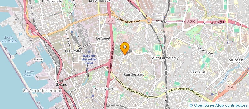 localisation de l'entreprise SCI ALLEROUX à MARSEILLE