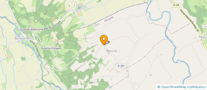 localisation de l'entreprise SCI ALLETTA  BECCAS