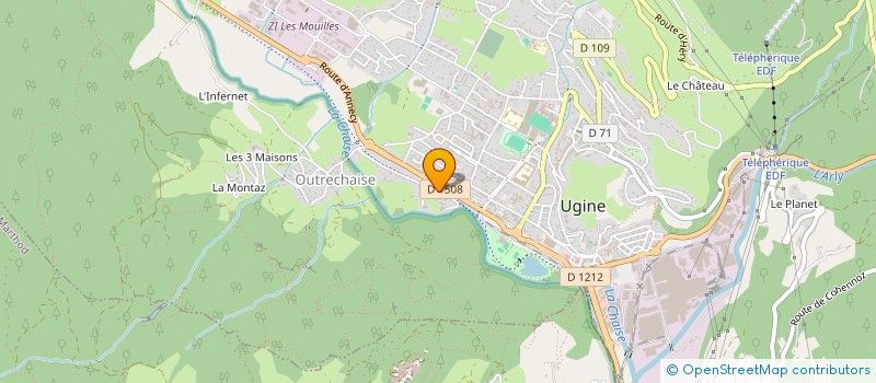 localisation de l'entreprise SCI ALLEVARD FAMILY  UGINE