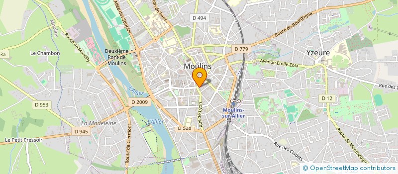 localisation de l'entreprise SCI ALLIADE à MOULINS