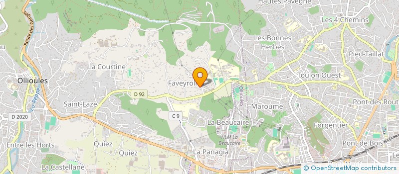 localisation de l'entreprise SCI ALLIANCE-2083  OLLIOULES