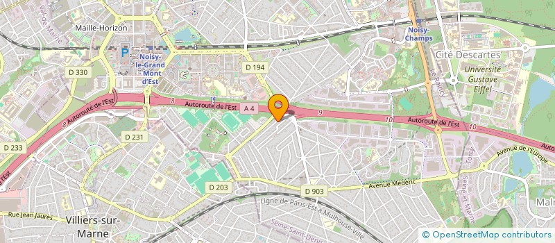 localisation de l'entreprise SCI ALLIANCE à NOISY LE GRAND