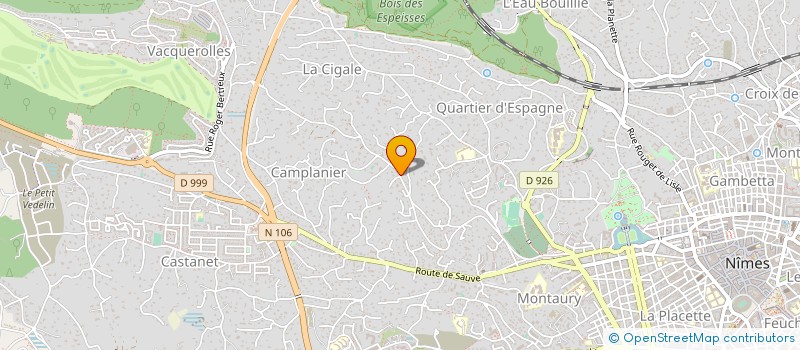 localisation de l'entreprise SCI ALLIANCE à NIMES