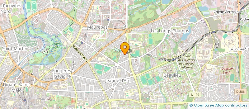 localisation de l'entreprise SCI ALLIANCE à RENNES