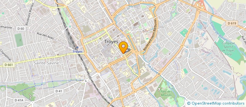 localisation de l'entreprise SCI ALLIANCE à TROYES