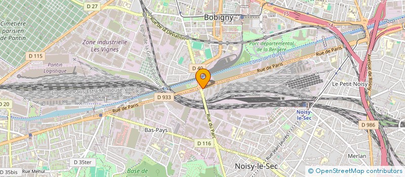 localisation de l'entreprise SCI ALLIANCE à NOISY-LE-SEC