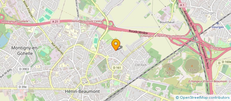 localisation de l'entreprise SCI ALLIANCE à HENIN-BEAUMONT