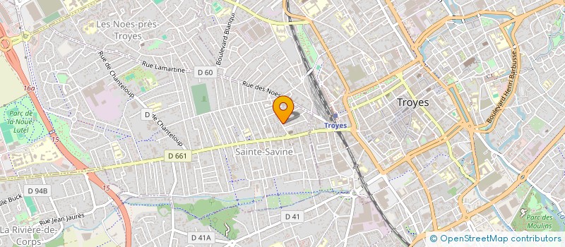 localisation de l'entreprise SCI ALLIANCE  SAINTE-SAVINE