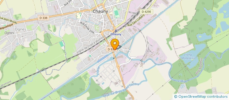 localisation de l'entreprise SCI ALLIANCE  CHAUNY