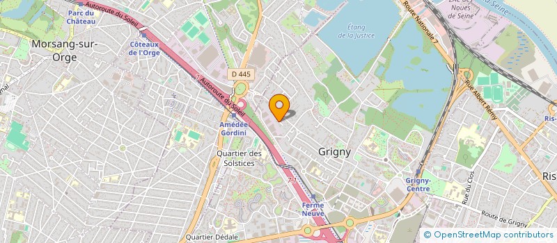 localisation de l'entreprise SCI ALLIANCE  GRIGNY