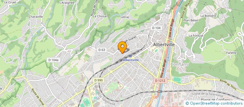 localisation de l'entreprise SCI ALLIANCE  ALBERTVILLE