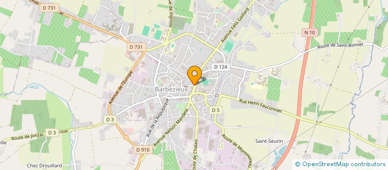 localisation de l'entreprise SCI ALLIANCE  BARBEZIEUX-SAINT-HILAIRE