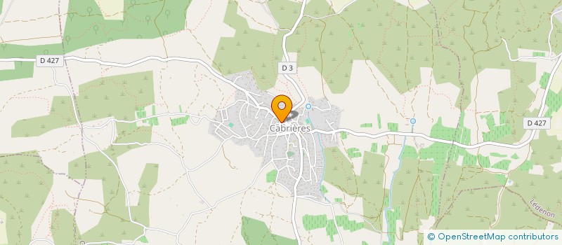 localisation de l'entreprise SCI ALLIANCE BOISSIER  CABRIERES