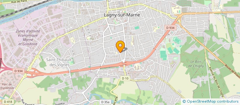 localisation de l'entreprise SCI ALLIANCE DUBOIS IMMOBILIER  LAGNY-SUR-MARNE