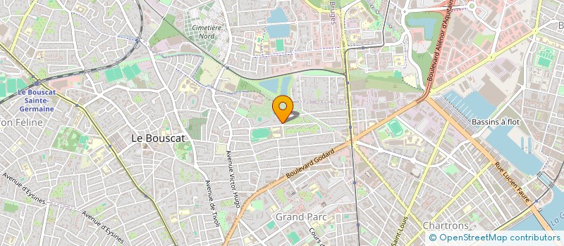 localisation de l'entreprise SCI ALLIANCE F 10  LE BOUSCAT