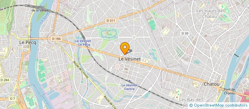 localisation de l'entreprise SCI ALLIANCE INVESTISSEMENT  LE VESINET