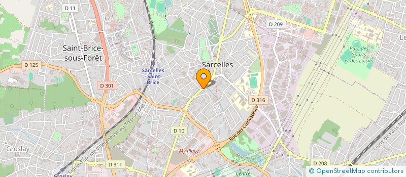 localisation de l'entreprise SCI ALLIANCE KELME à SARCELLES
