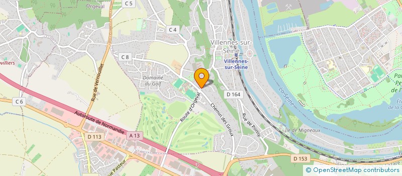 localisation de l'entreprise SCI ALLIANCE MAILLOT  VILLENNES-SUR-SEINE