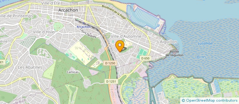 localisation de l'entreprise SCI ALLIANCE POYENNE  ARCACHON