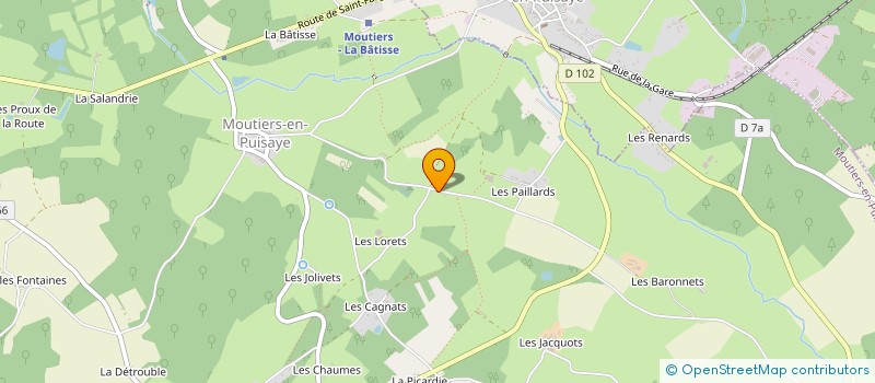 localisation de l'entreprise SCI ALLIANCE RENOVATION  MOUTIERS-EN-PUISAYE