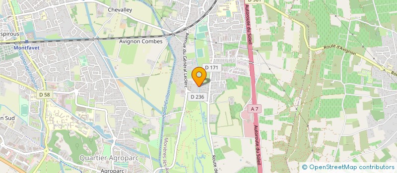 localisation de l'entreprise SCI ALLIANGE  MORIERES-LES-AVIGNON