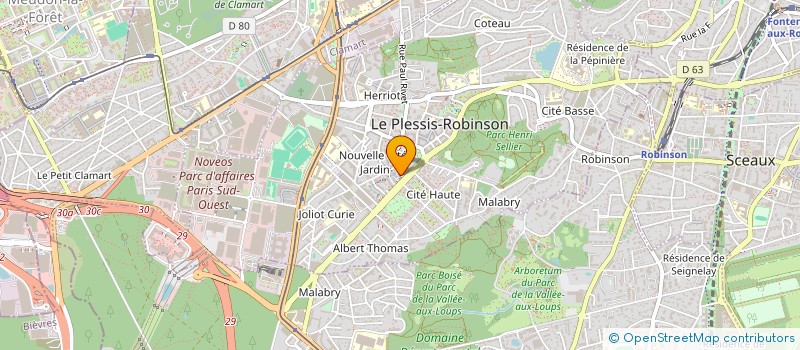 localisation de l'entreprise SCI ALLIANSE à LE PLESSIS-ROBINSON
