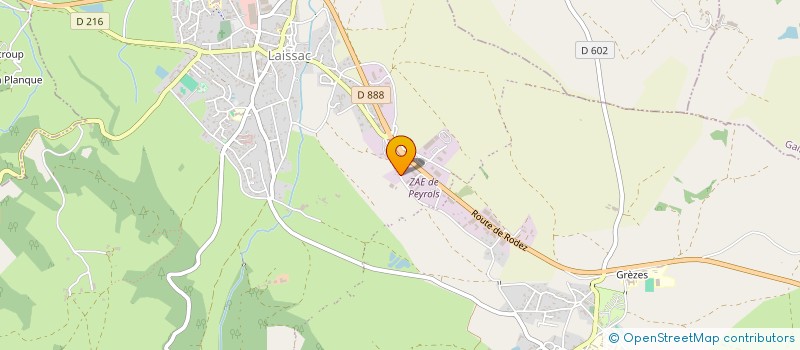 localisation de l'entreprise SCI ALLIBABAS DES CAUSSES A L'AUBRAC  LAISSAC-SEVERAC L'EGLISE