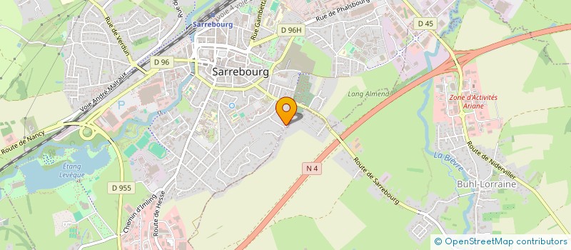 localisation de l'entreprise SCI ALLIBER à SARREBOURG