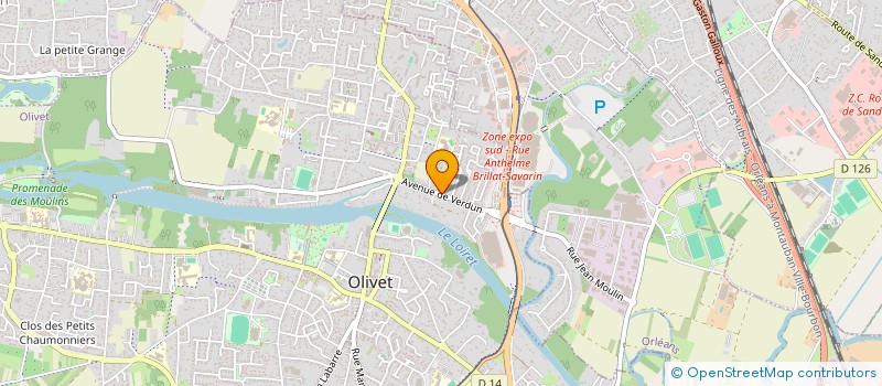 localisation de l'entreprise SCI ALLISA à OLIVET