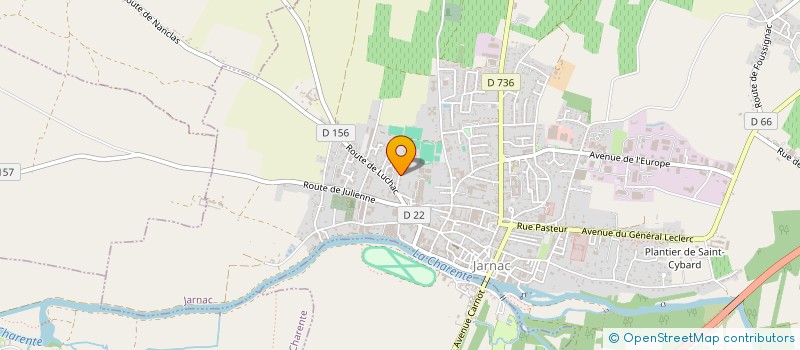 localisation de l'entreprise SCI ALLMAR à JARNAC