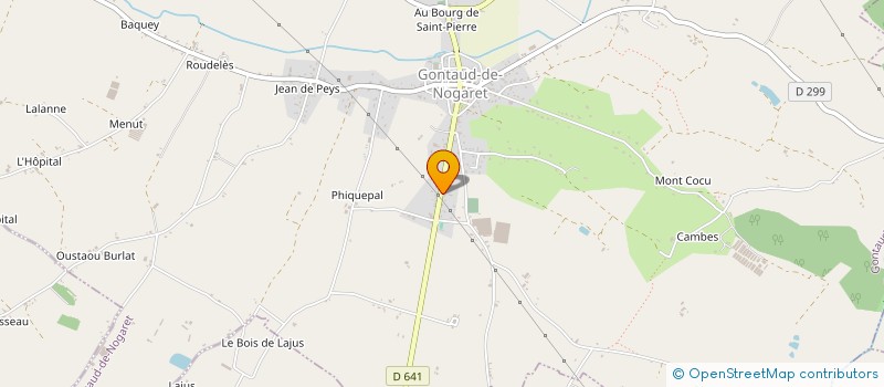 localisation de l'entreprise SCI ALLMOON  GONTAUD-DE-NOGARET