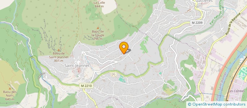 localisation de l'entreprise SCI ALLO  SAINT-JEANNET