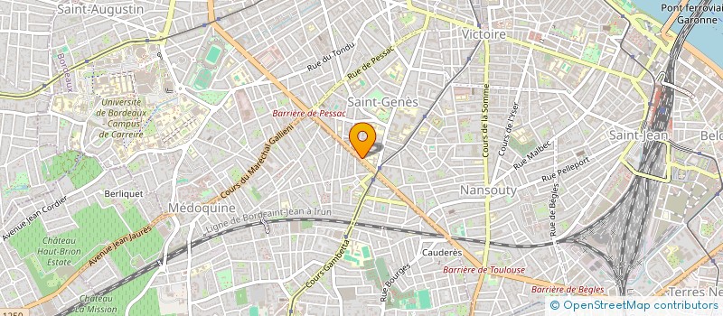 localisation de l'entreprise SCI ALLO XI  BORDEAUX