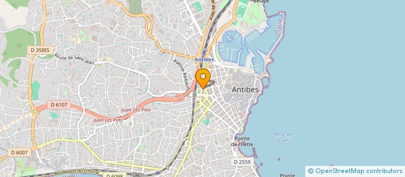 localisation de l'entreprise SCI ALLODAGI-93 à ANTIBES