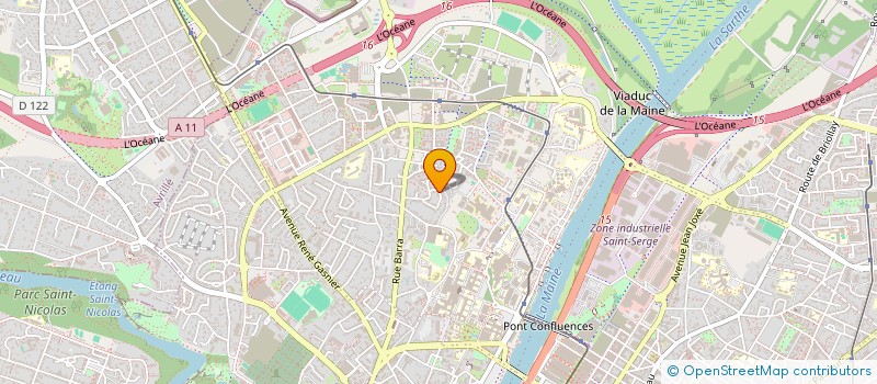 localisation de l'entreprise SCI ALLOE à ANGERS