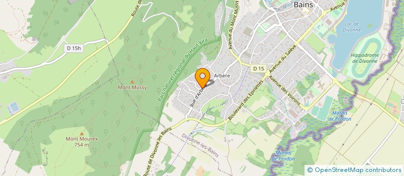 localisation de l'entreprise SCI ALLOHM à DIVONNE-LES-BAINS