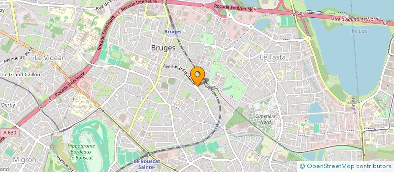 localisation de l'entreprise SCI ALLOMBERT COUDERT  BRUGES