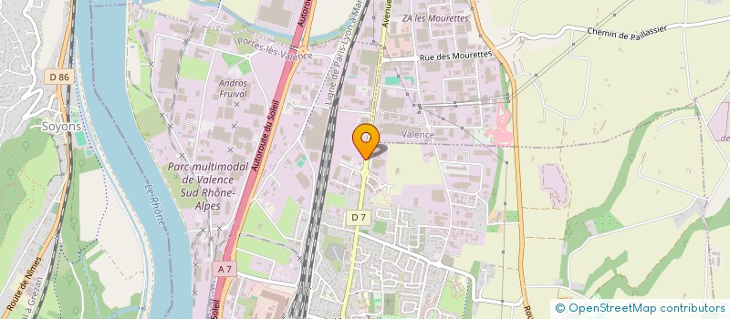 localisation de l'entreprise SCI ALLONDE  PORTES LES VALENCE