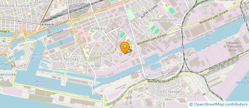 localisation de l'entreprise SCI ALLUDOAN à LE HAVRE