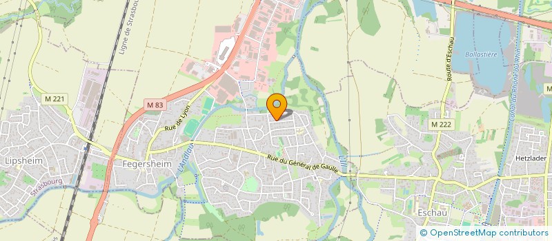 localisation de l'entreprise SCI ALLUNA  FEGERSHEIM