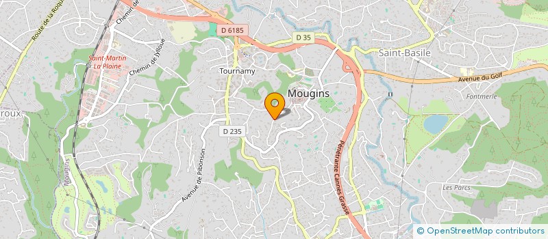 localisation de l'entreprise SCI ALLUR  MOUGINS