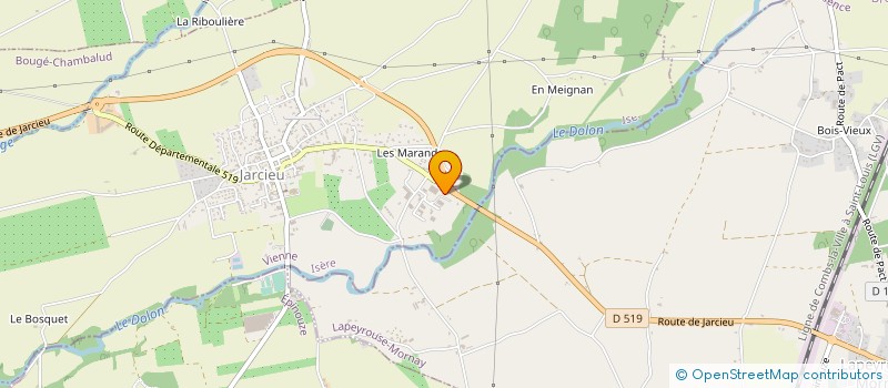 localisation de l'entreprise SCI ALLURE  JARCIEU