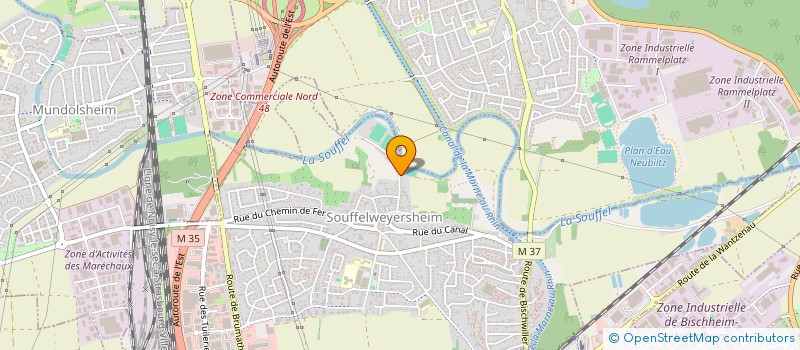 localisation de l'entreprise SCI ALLUS  SOUFFELWEYERSHEIM