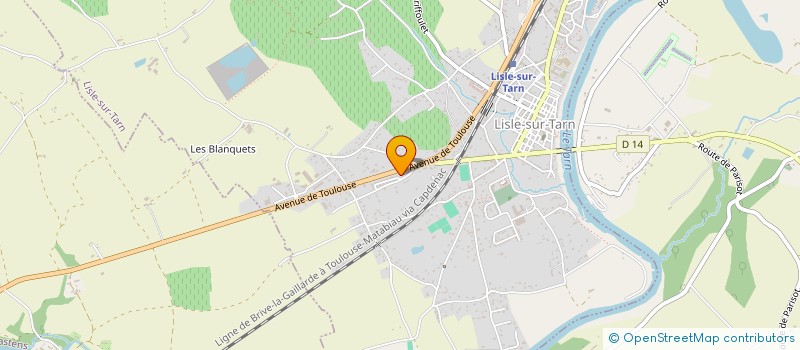 localisation de l'entreprise SCI ALM à LISLE-SUR-TARN