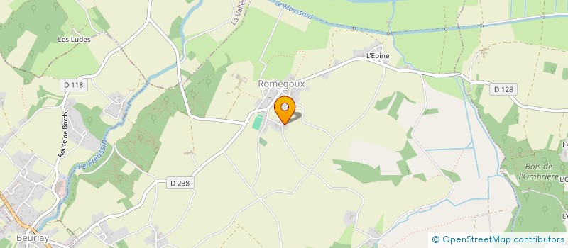 localisation de l'entreprise SCI ALM  ROMEGOUX